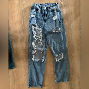 American Eagle Outfitters Blue Ripped women Jeans